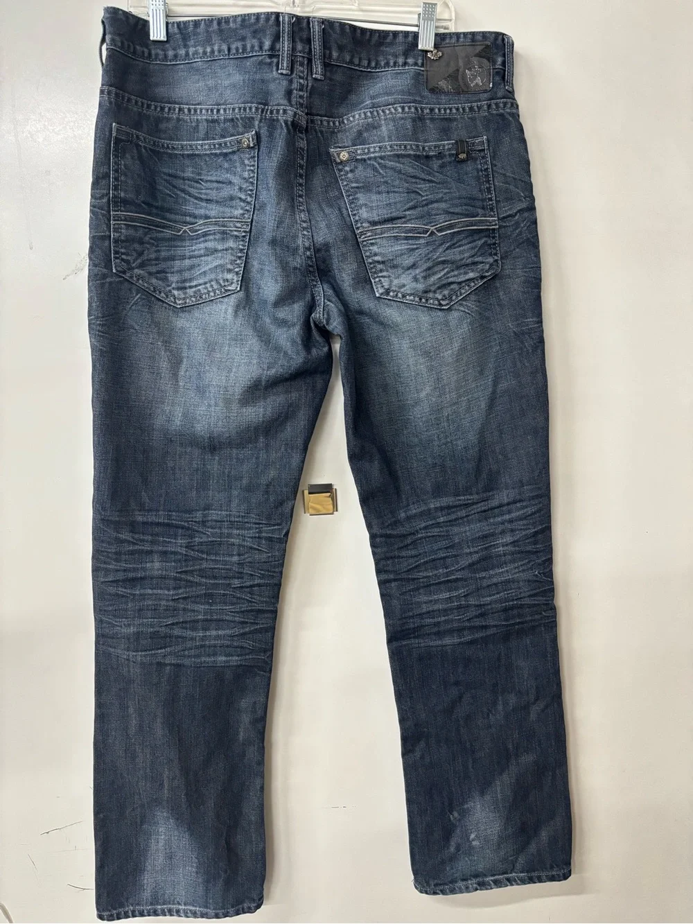 Buffalo David Bitton Faded Blue Straight Jeans